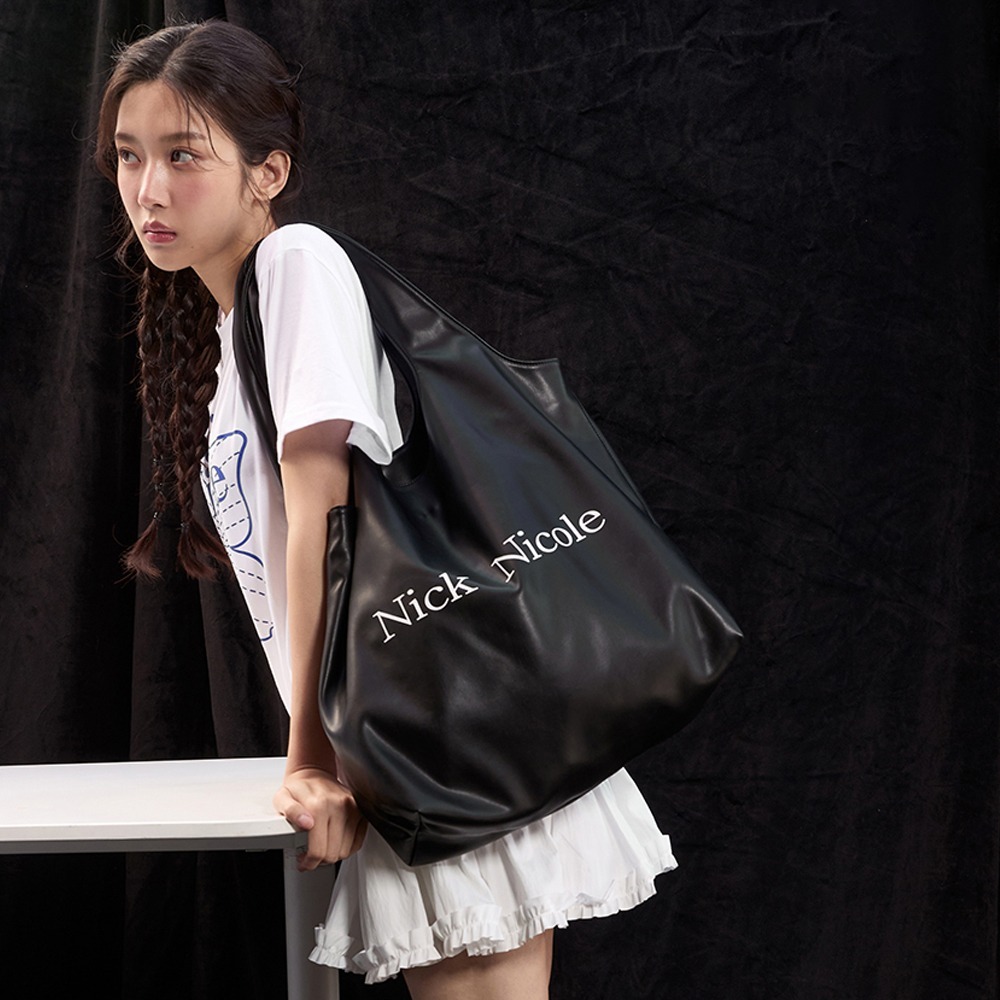 ★NlCK&NLCOLE★ NICOLE BIG SHOPPER BAG_BLACK NICK NICOLE] NICOLE BIG SHOPPER BAG_BLACK - KATZ by LDF