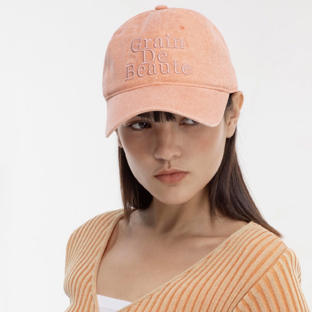キャップ [ GRAIN DE BEAUTE ] Signature Ball Cap MUSINSA公式 | GRAIN DE BEAUTE Signature Ball Cap [Black]