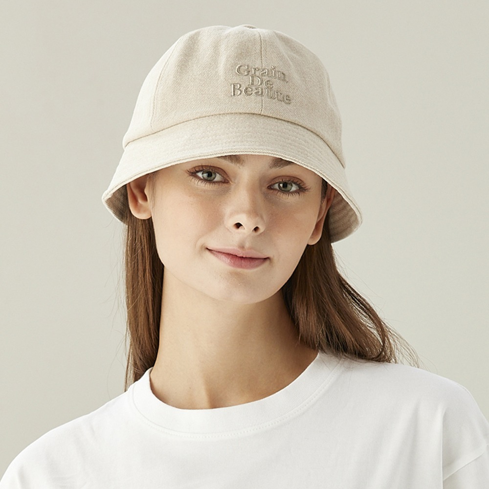 ハット [ GRAIN DE BEAUTE ]Washed Basic Bucket Hat (7 COLOR) GRAIN DE BEAUTE] Washed Bucket Hat [Beige] - KATZ by LDF