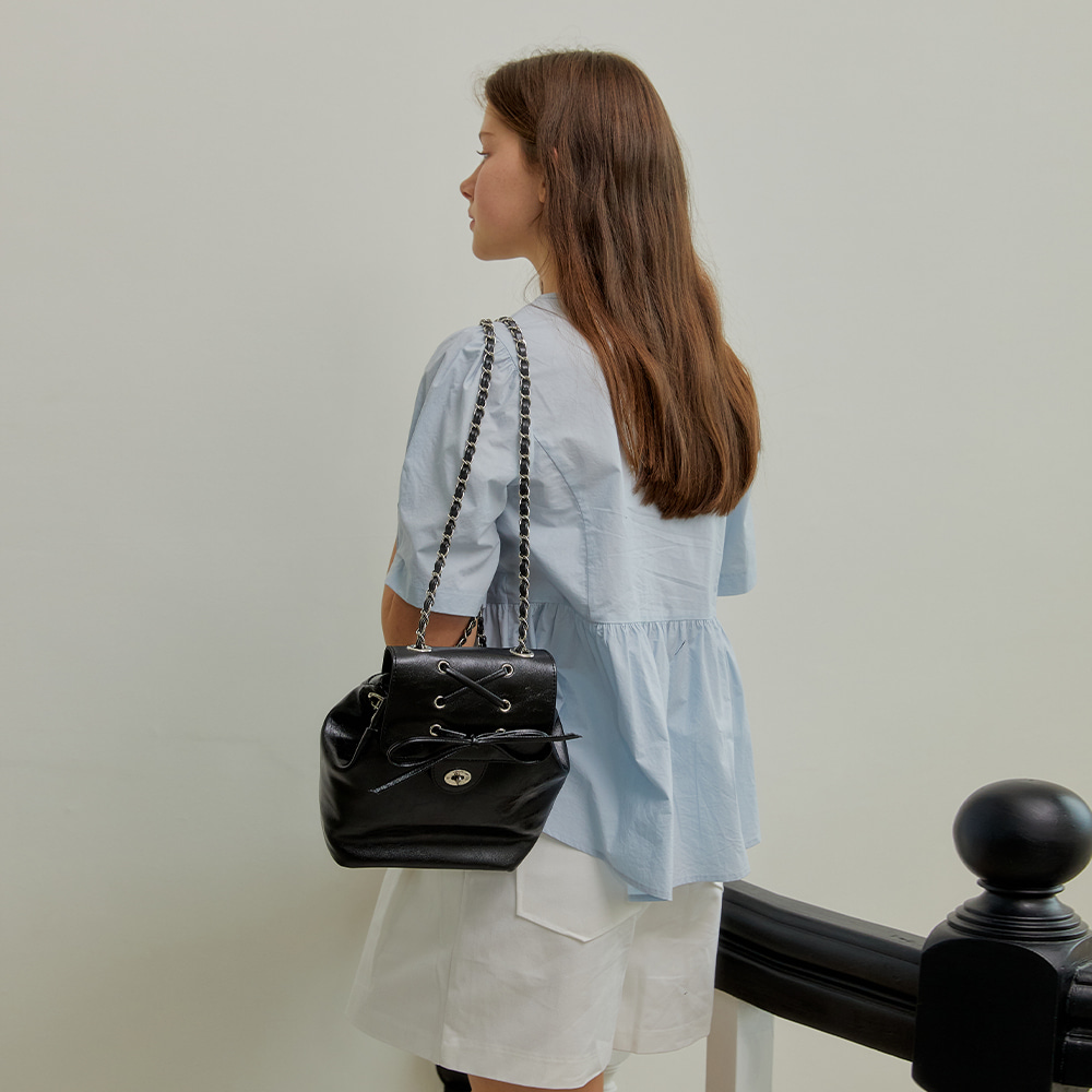 ★ANOETIC★ ANC RIBBON CLASSIC BACKPACK_3COLOR ANOETIC] ANC RIBBON CLASSIC BACKPACK_BLACK - KATZ by LDF