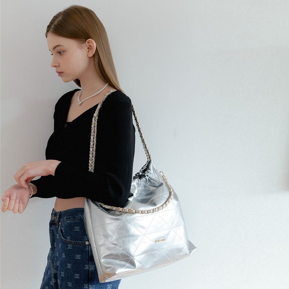 【ANOETIC】ANC DRAW CHAIN SHOULDER BAG_5COLOR Designer fashion, Seoul-fully created | W Concept