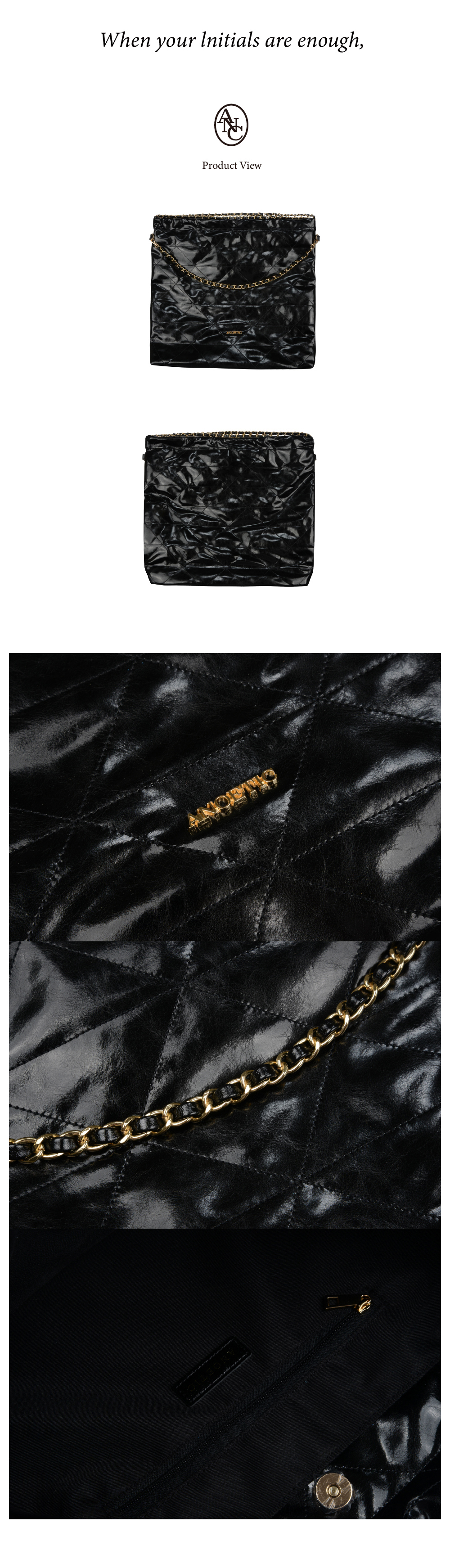 ★ANOETIC★ANC MAXI JOURNEY SHOPPER BAG ANOETIC] ANC MAXI JOURNEY SHOPPER BAG_BLACK - KATZ by LDF