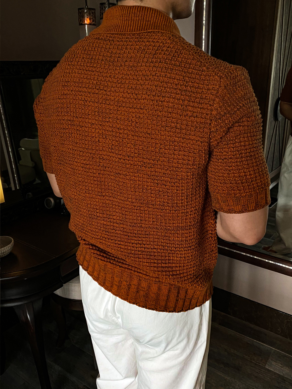 반팔 티셔츠 모델 착용 이미지-S1L67