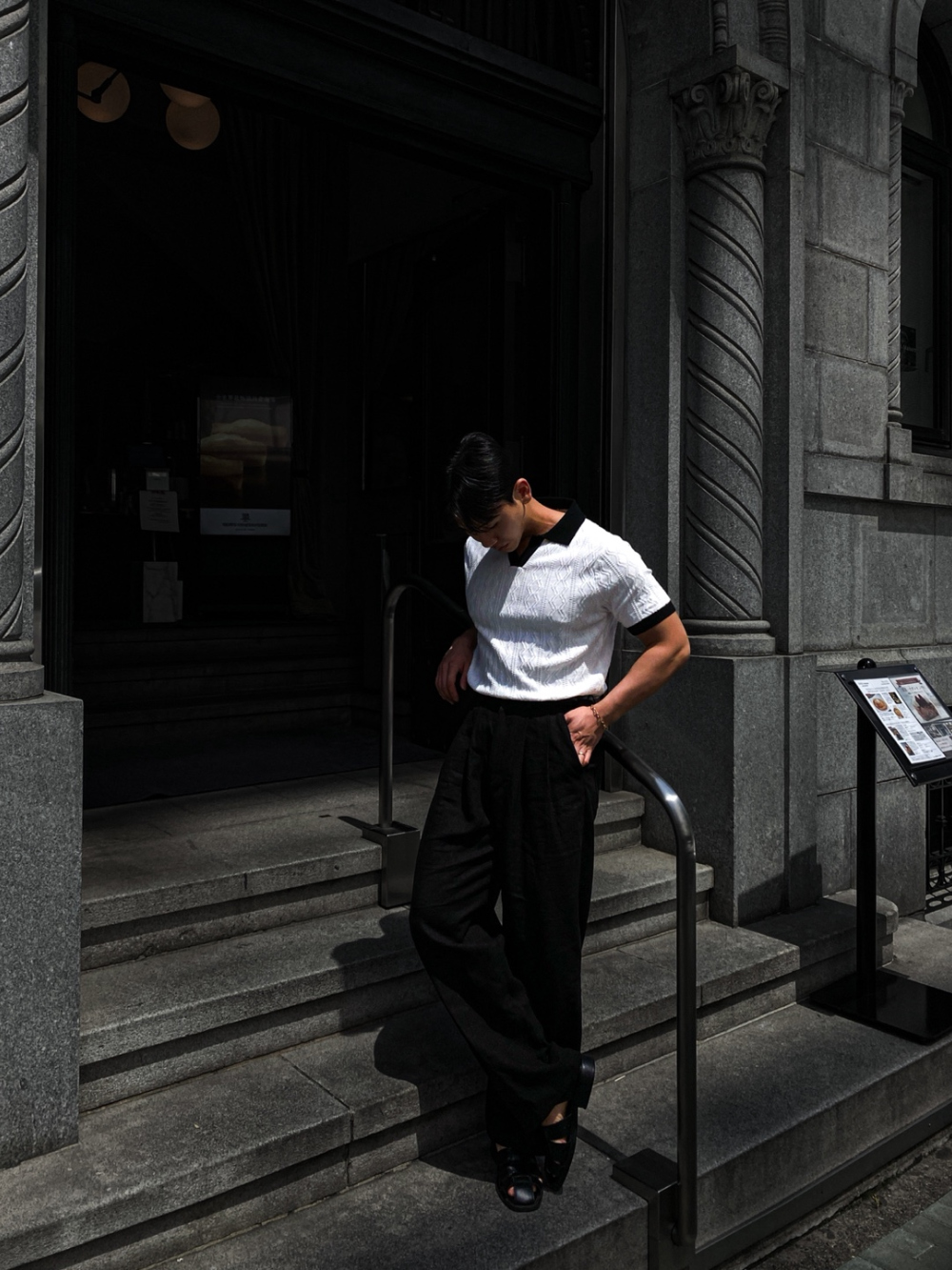 短袖T卹模特兒穿著圖片 - S1L31