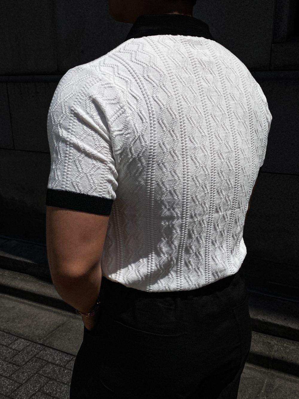 短袖T卹模特兒穿著圖片 - S1L36