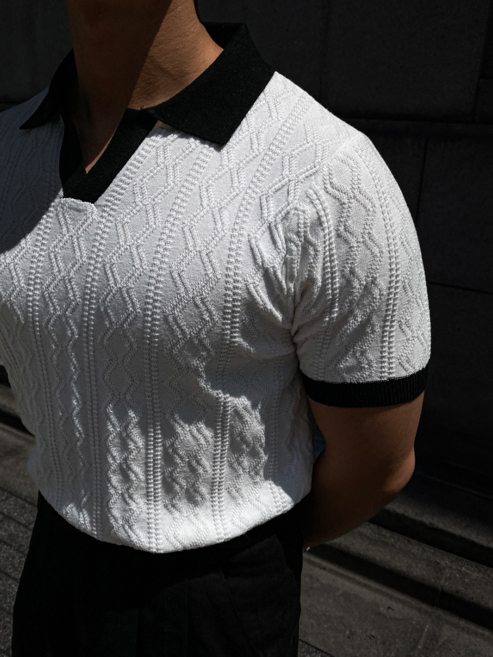 短袖T卹模特兒穿著圖片 - S1L22