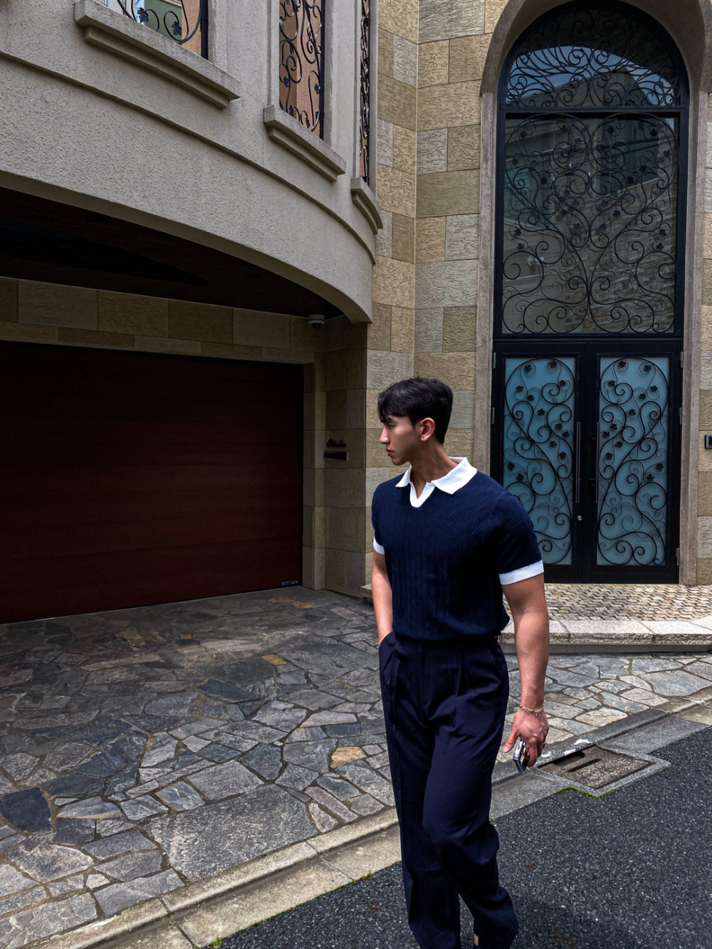 短袖T卹模特兒穿著圖片 - S1L51