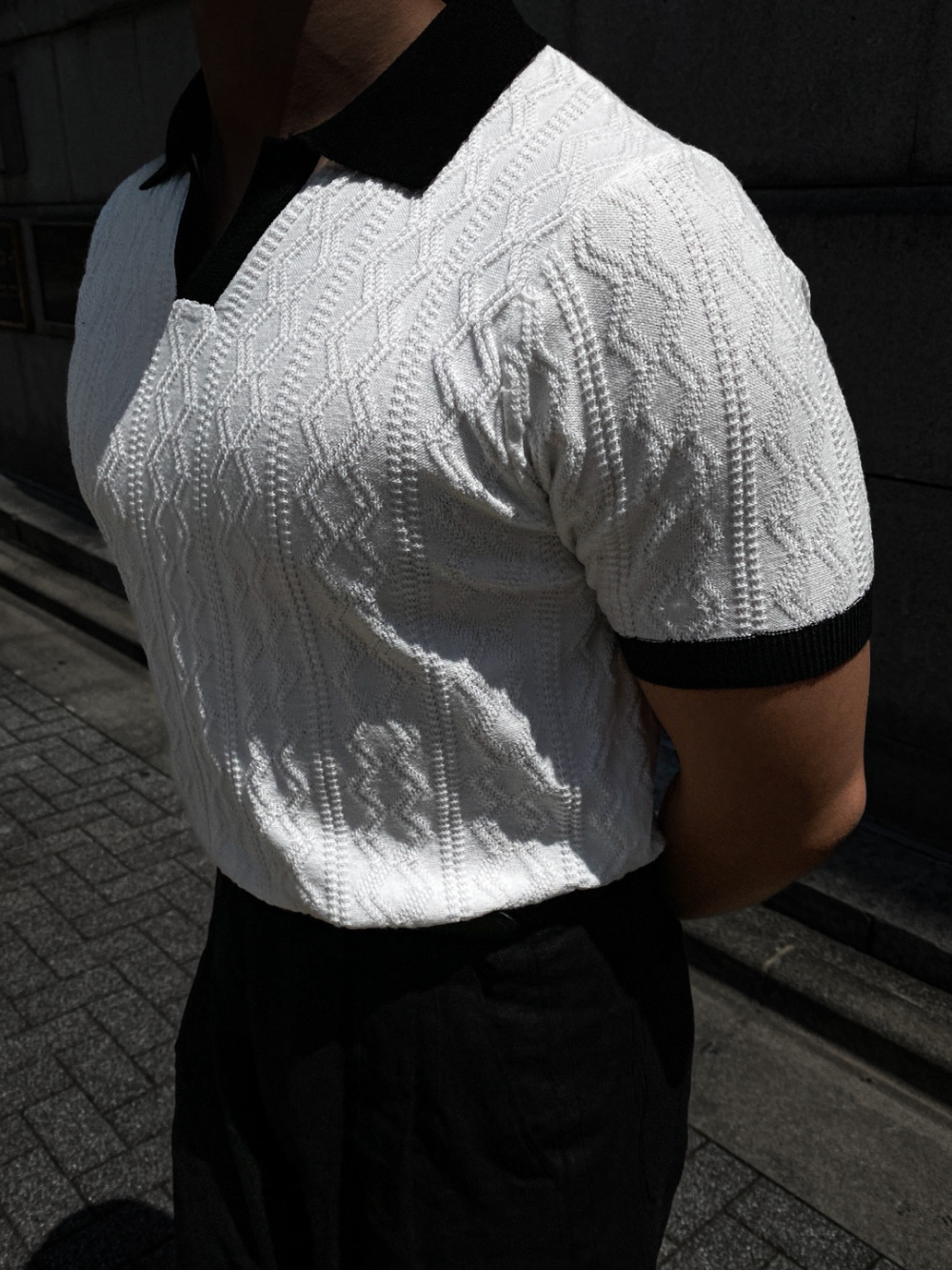 短袖T卹模特兒穿著圖片 - S1L34