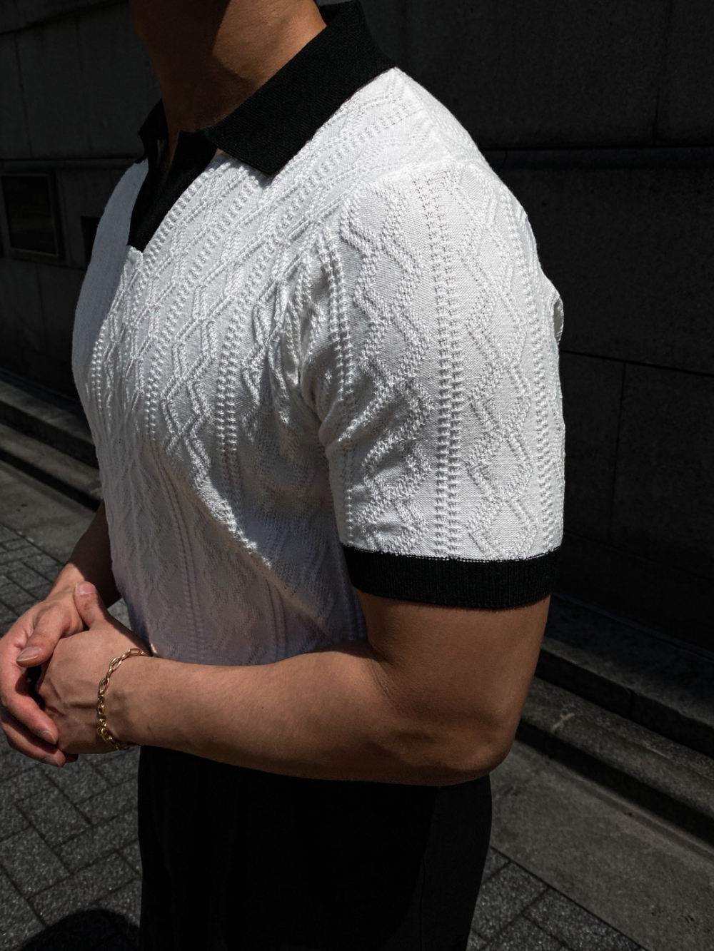 短袖T卹模特兒穿著圖片 - S1L23