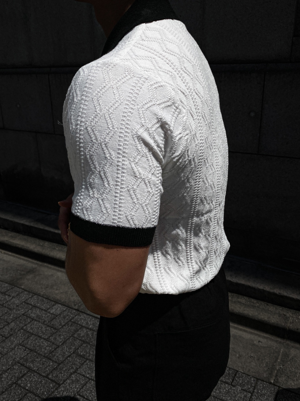 短袖T卹模特兒穿著圖片 - S1L35